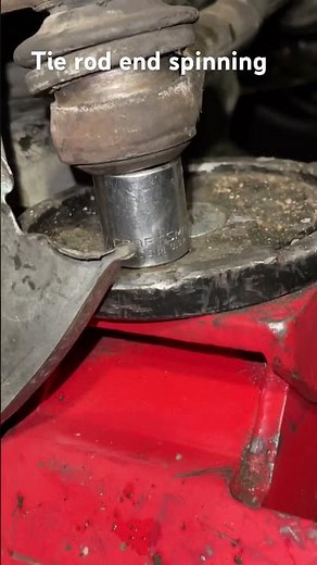 Tie rod end nut spinning, how to tighten