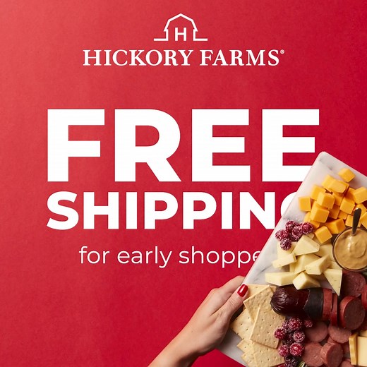 Gifts from Hickory Farms are even more delicious when they ship free! Get the hottest gifts before they're gone. | Hickory Farms