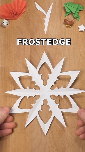 COOL PAPER FROSTEDGE SNOWFLAKE - EASY AND AMAZING SNOWFLAKE DIY INCLART