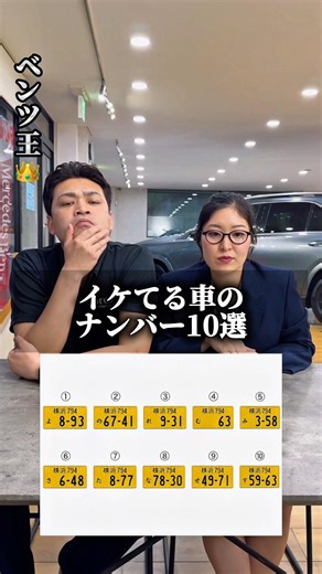【必見】イケてる車のナンバー10選