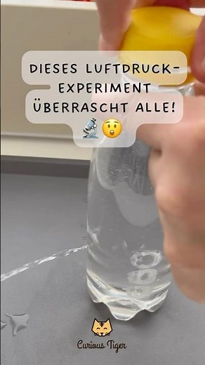Wasser läuft nicht raus? Dieses Luftdruck-Experiment überrascht alle! 💧🧠