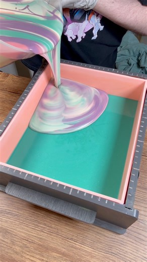 307K views · 3.9K reactions | ⚡️Opalite Sky cold process soap scented...