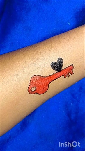 diy key tatto beautiful tatto👌🏿❤️ #new #shortfeed