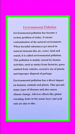 Essay On Environmental Pollution in English | Environmental Pollution Essay in English