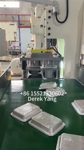Aluminum foil container making machine semi-automatic economical. Aluminum foil box making machine