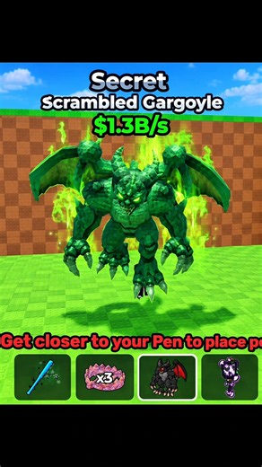 I GOT SCRAMBLED GARGOYLE DEMO EGG STEAL AN EGG ROBLOX 😱
