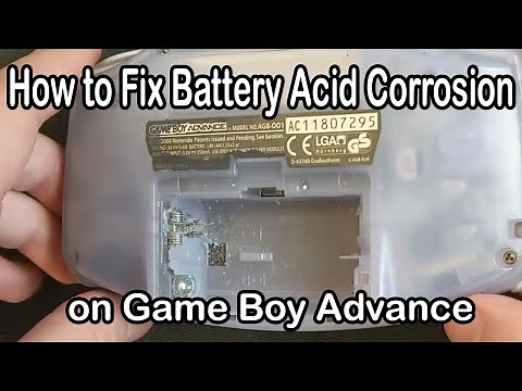 How to Clean Battery Acid Corrosion off Gameboy Advance - How to Fix Gameboy Advance Terminals
