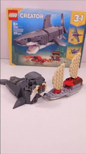 LEGO Creator Walrus Boat Attack MOC (31381)[228 pcs] Alternate Build #shorts ‪@TopBrickBuilder‬