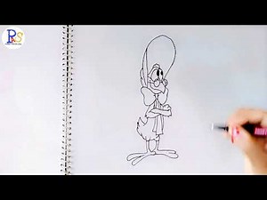 How To Draw Looney Tunes Miss Prissy.kids Drawing. #colouringpages#colouringvideos#loonytoons.