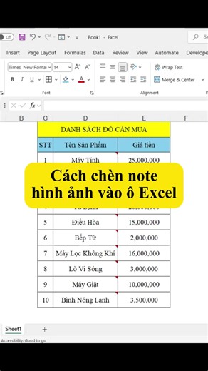 Cách Chèn Hình Ảnh Vào Ô Excel Đơn Giản