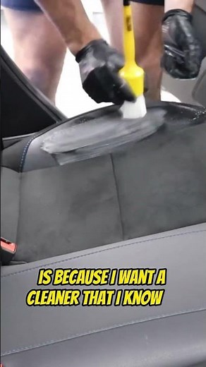 Safest way to clean suede upholstery #autodetailer #autodetailing #detailers #cardetailing #details