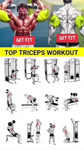 Best triceps workout #chest #legs #shorts #trending #viral #fyp #fy #motivation #reels #asmr #abs