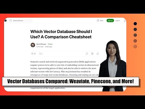 Comparing Vector Databases: Weaviate, Pinecone, pgvector, Milvus, MongoDB, Qdrant, Chroma, and More!