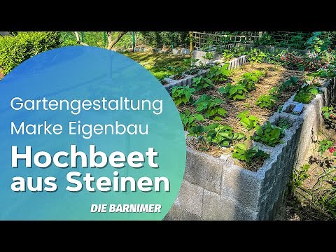 Hochbeet aus Steinen / Stein - Beet - DIY - Pflanzsteine - Garten - Selbst bauen - Gartengestaltung