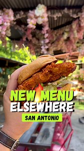 24K views · 522 reactions |  NEW MENU! 朗 Elsewhere Garden Bar & Kitchen has a new menu in San Antonio! . : Elsewhere - Garden Bar & Kitchen . Pictured: Elsewhere Garden Bar & Kitchen now offers new menu items including: Nashville-style chicken thigh sandwich, adult lemonades, fried cauliflower, Parmesan fries and their award-winning patty melt! #eldereats | Elder Eats | Facebook