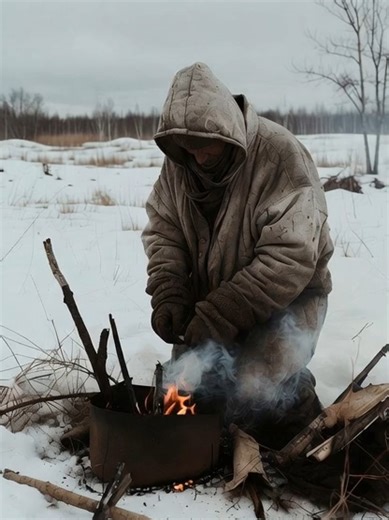 Ice Camping Survival – Fire and Food