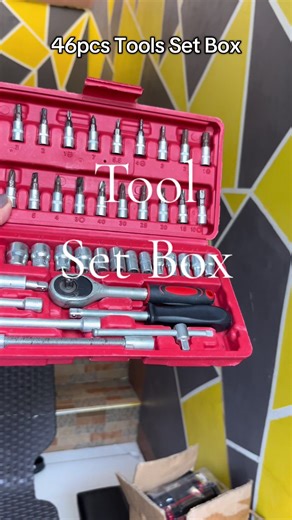 46-Piece Tool Set Box for Every DIY Enthusiast