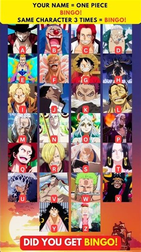 The Ultimate One Piece Name Challenge! (99% Will NOT Get BINGO) 🤯