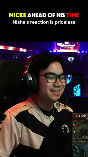 Micke's 900 IQ psychological warfare vs Nisha at TI! 🧠🤯 #shorts