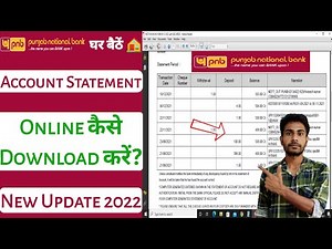 how to download pnb account statement in pdf | pnb net banking account statement