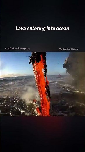 When Lava Enters the Ocean | Explosive Reaction