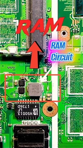 RAM Circuit Understanding - SMD Electronic Components #shorts #motherboardrepair