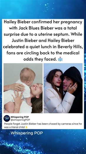 Hailey Bieber confirmed her pregnancy with Jack Blues Bieber was a total surprise due to a uterine