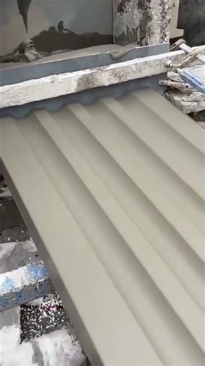process of molding corrugated cement roofing sheets using precise automatic machine