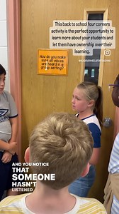 BACK TO SCHOOL Four Corners is a great way to review procedures, let students have voice, and build community all at the same time! Get your students up and moving and discussing interests, work habits, hobbies, and favorites with these community building discussion questions. These Four Corners Discussion Questions were a game changer in our class the last two years so I was excited to create a set for back to school set last year and they worked out perfectly! Four Corners discussion questions