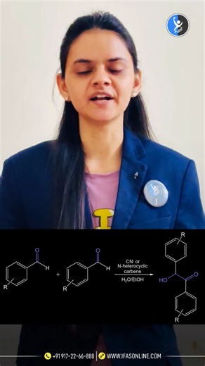 Benzoin Condensation Reaction | Organic Chemistry | IIT JAM Chemistry | IFAS 𝐑𝐞𝐠𝐢𝐬𝐭𝐞𝐫 𝐇𝐞𝐫𝐞 𝐭𝐨 𝐌𝐨𝐫𝐞 𝐂𝐨𝐧𝐭𝐞𝐧𝐭:-https://bit.ly/47Z45N2 #BenzoinCondensation #OrganicChemistry #ReactionMechanism #NamedReactions #CarbonylChemistry #CyanideIon #CSIRNET #GATEChemistry #IITJAM #CUETPG #ChemistryAspirants #ChemistryReels #EduReels #IFAS #ChemistryTeacher #IFASChemistry #ChampionBatch #IITJAM2027 #FutureChemists | Chemistry - IIT JAM, CUET PG & TIFR: IFAS