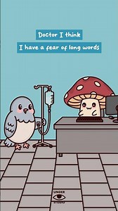 Fear Of Long Words 🙀 Mushie & Birdie | Comedy Animation Meme | Original Audio: ‪@danielthrasher‬