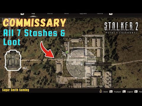 STALKER 2 COMMISSARY All Stashes & Loot Locations Guide | PSZ 7 Military Body Armor | #stalker2