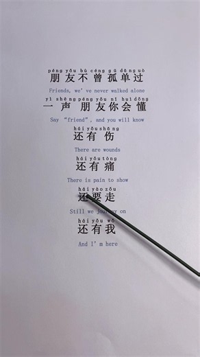 Chinese song: 朋友 (peng you) — Learn the song and pronunciation
