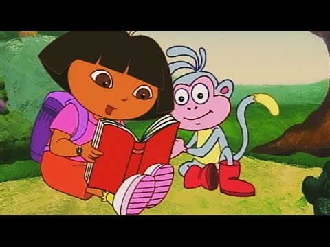Dora and boots cartoon drawing and colouring