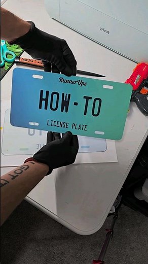 How to make a license plate #howto #DIY #fyp #viral #sublimation