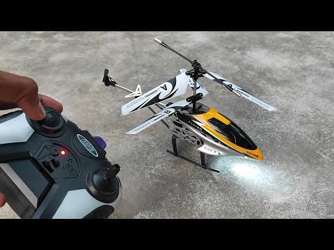 RC helicopter unboxing toy