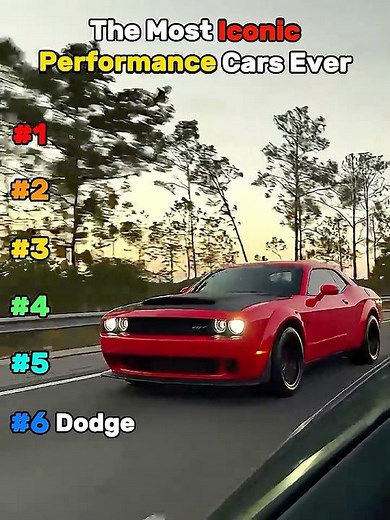 The Most Iconic Performance Cars Ever Built! #cars #youtubeshorts #carshorts #performancecars #viral