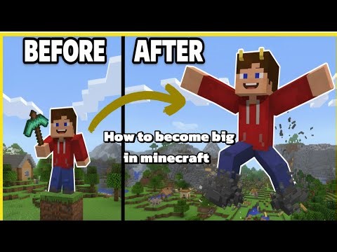 How to become big in minecraft pe 👍 #minecraft #mcpe #video #viral