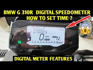 How do you set the clock on the BMW G310 R?