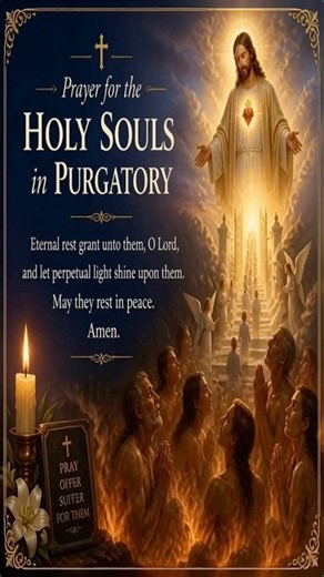 prayer for the holy souls in purgatory. #god #jesus #faith