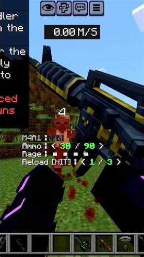 Minecraft amazing gun mod 😎
