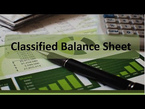 Accounting Cycle Step 7: Classified Balance Sheet for Sole Proprietorships