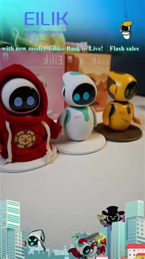 Energize Lab Eilik DQ: Cute Interactive Robot Pets