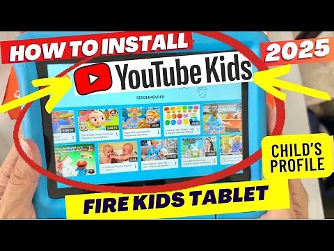 How to Install YouTube Kids on Amazon Fire Kids Tablet (Child’s profile) - Tutorial 2025