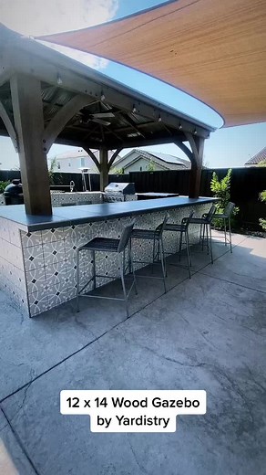 Check out the 12 x 14 Wood Gazebo from Yardistry. | Wood Art