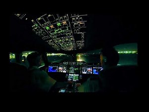 A350 night takeoff |cockpit view| LAX