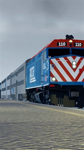 METX #110 Leads Outbound Train #2103 Past Grayland! | RO-Scale Sandbox #fypシ #roblox #shorts