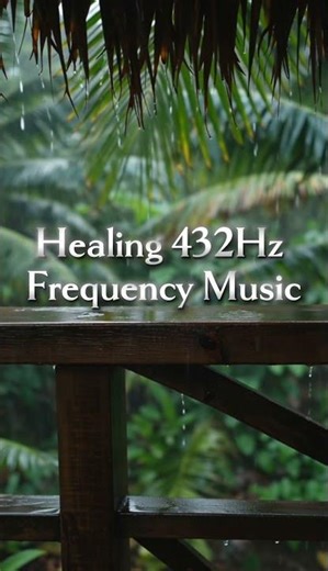 Rain in the Jungle | Relaxing Sleep Music on a Wooden Porch #432hz #relaxingmusic #meditation