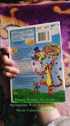 Disney Winnie The Pooh Springtime With Roo And New Movie Unboxing DVD? 📀🦋💐🥚🐰🐇🌹☀️🌄