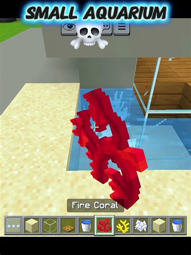 Minecraft Small Aquarium 💀 #minecraft #trending #10kview